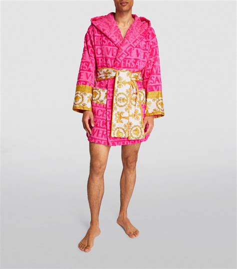 versace baroque bathrobe price|versace robe with hood.